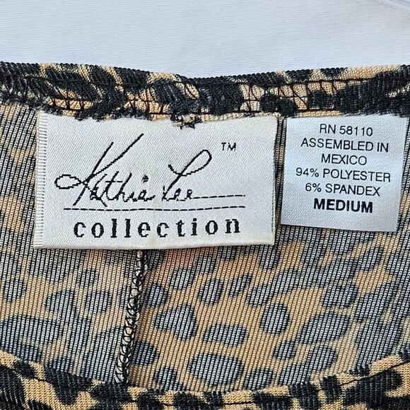 Kathie Lee Stretchy Leopard Dress - M - Picture 3 of 4